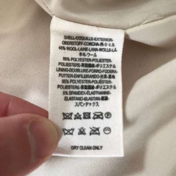 Cream Nubby Harnie Collar Peacoat - Picture 8 of 8